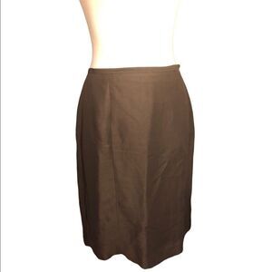 Loft Linen skirt Ann Taylor Loft brown size 6